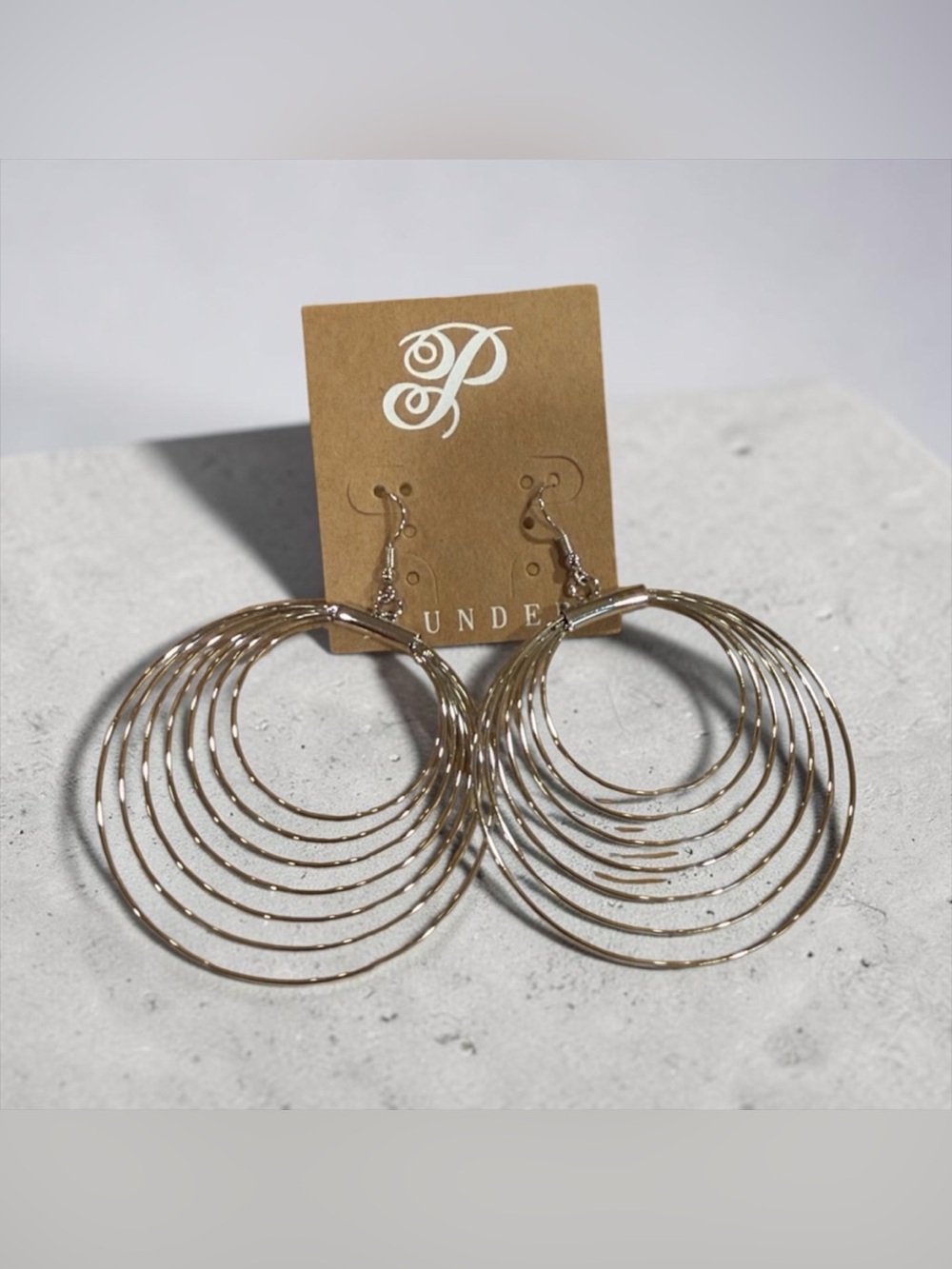 Plunder Multi-Hoop Silver Earrings